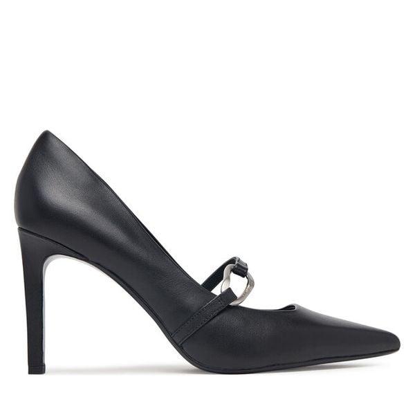 Szpilki Calvin Klein. Czarne szpilki Calvin Klein, bez wzorów, bez obcasa, na szpilce, bez zapięcia. Za 649.99 zł.