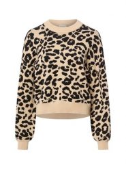 Noisy May Sweter - NMCharlott Kobiety beżowy|czarny, XS. Brązowe swetry Noisy May, xs, bez wzorów, klasyczne, bez ramiączek. Za 169.95 zł.