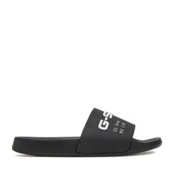 Klapki G-Star. Czarne klapki G-Star, bez wzorów, retro, bez obcasa, bez zapięcia. Za 103.99 zł.
