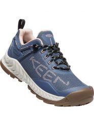 Keen Buty trekkingowe w kolorze niebieskim rozmiar: 37. Niebieskie trekkingi Keen, bez wzorów, bez zapięcia, outdoorowe. Za 180.91 zł.