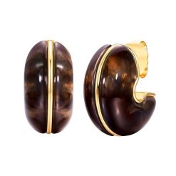 Yokoamii Kolczyki z metalu w kolorze zlotym z tworzywa sztucznego 1 ct Damski. Żółte kolczyki Yokoamii, metalowe. Za 159.99 zł.