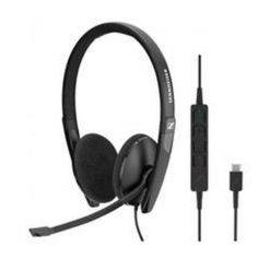 Słuchawki z Mikrofonem Sennheiser 1000915 USB. Czarne słuchawki do biegania Sennheiser. Za 244.95 zł.