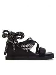 United Nude Sandały Ko Craft Mid 1082801137 Czarny. Czarne sandały United Nude, bez wzorów, z materiału, bez obcasa, na koturnie, bez zapięcia. Za 1,589.00 zł.