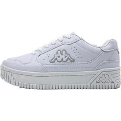 Buty sportowe Sneakersy damskie, Emela. Białe buty sportowe lifestyle Kappa, bez wzorów, z gumy, bez zapięcia, trekkingowe. Za 149.99 zł.