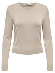 ONLY Sweter w kolorze beżowym rozmiar: XL. Brązowe swetry ONLY, s, bez wzorów, z wiskozy, klasyczne, bez ramiączek. Za 61.60 zł.