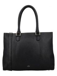 Charm Skórzana torebka w kolorze czarnym - 39 x 30 x 13 cm rozmiar: onesize. Czarne torby na laptopa Charm, bez wzorów, z materiału, przez ramię. Za 369.99 zł.