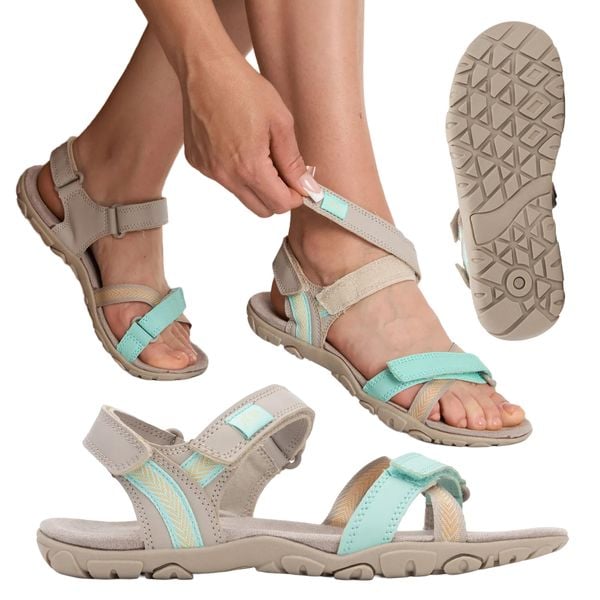 Sandały damskie KADVA Cara WMNS. Brązowe sandały KADVA, bez wzorów, sportowe, bez obcasa, bez zapięcia. Za 89.99 zł.