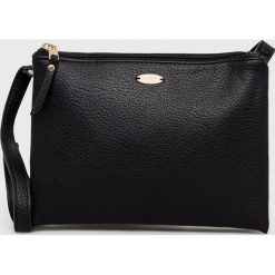 Roxy torebka kolor czarny. Czarne listonoszki Roxy, bez wzorów, bez dodatków. W wyprzedaży za 139.99 zł.