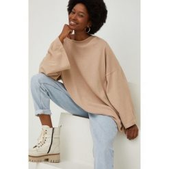 Answear Lab sweter damski kolor beżowy lekki. Brązowe swetry Answear Lab, m, bez wzorów, z dzianiny, bez ramiączek. Za 139.99 zł.