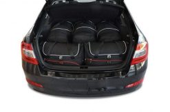 Torby Do Bagażnika Skoda Octavia Liftback 2013-2020 5Szt Kjust. Czarne torby podróżne KJUST, bez wzorów, z kauczuku. Za 1,564.00 zł.