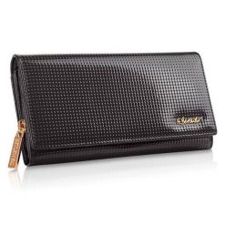 Portfel skórzany BETLEWSKI czarny BPD-DT-106. Czarne portfele Betlewski, bez wzorów, ze skóry. Za 139.00 zł.