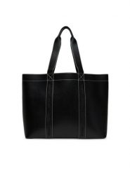 HUGO Torebka 50547481 Czarny. Czarne shopper bag Hugo, bez wzorów, ze skóry, bez dodatków. Za 849.99 zł.