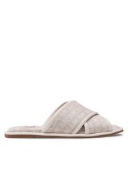 MICHAEL Michael Kors Klapki Gideon Slide 40S2GDFP1Y Beżowy. Brązowe klapki MICHAEL Michael Kors, bez wzorów, z materiału, bez obcasa, bez zapięcia. Za 469.99 zł.