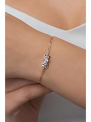 Heliophilia Srebrna bransoletka z elementem ozdobnym rozmiar: onesize. Szare bransoletki Heliophilia, z cyrkonią, srebrne. Za 56.99 zł.