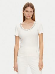 Marciano Guess T-Shirt 5RGP18 6299A Beżowy Regular Fit. Brązowe t-shirty Marciano Guess, xxs, z aplikacjami, z wiskozy, bez kołnierzyka, bez ramiączek. Za 259.99 zł.