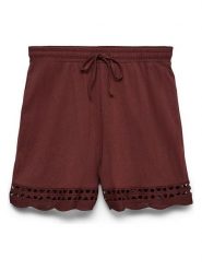 Vero Moda Szorty w kolorze bordowym rozmiar: M. Czerwone szorty Vero Moda, bez wzorów, z bawełny. Za 62.03 zł.