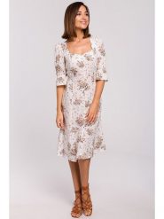 Stylove Sukienka w kolorze białym rozmiar: XXL. Białe sukienki Stylove, xxl, bez wzorów, bez kołnierzyka, bez ramiączek, midi. Za 185.45 zł.