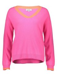 Zwillingsherz Sweter w kolorze różowo-pomarańczowym rozmiar: M. Pomarańczowe swetry Zwillingsherz, m, bez wzorów, z kaszmiru, bez ramiączek. Za 328.65 zł.