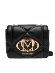 LOVE MOSCHINO Torebka JC4188PP0NLC0000 Czarny. Czarne listonoszki Love Moschino, bez wzorów, ze skóry, bez dodatków. Za 619.99 zł.