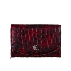 Portfel damski skórzany lakier Canaletto PD1202cs314 RFID. Brązowe portfele bez wzorów, z lakierowanej skóry. Za 160.55 zł.