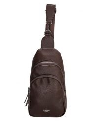 Charm Saszetka "New York" w kolorze ciemnobrązowym - 16 x 29 x 7 cm rozmiar: onesize. Brązowe nerki i saszetki Charm, bez wzorów, z materiału, sportowe, bez dodatków. Za 73.99 zł.