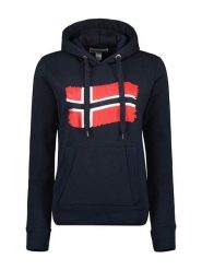 Geographical Norway Bluza "Florence" w kolorze granatowym rozmiar: L. Niebieskie bluzy Geographical Norway, l, bez wzorów, z kapturem. Za 124.95 zł.