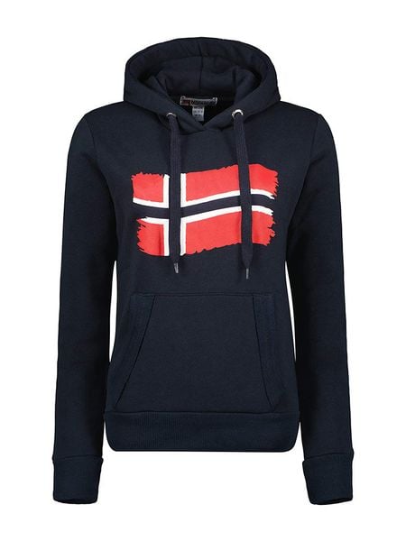 Geographical Norway Bluza "Florence" w kolorze granatowym rozmiar: L. Niebieskie bluzy Geographical Norway, l, bez wzorów, z kapturem. Za 124.95 zł.
