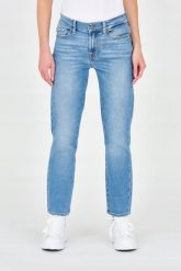 7 FOR ALL MANKIND Niebieskie jeansy Roxanne. Niebieskie jeansy 7 for all mankind, bez wzorów, z bawełny, vintage. W wyprzedaży za 469.99 zł.