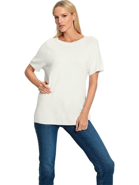 Heine Sweter w kolorze kremowym rozmiar: 40. Brązowe swetry Heine, bez wzorów, ze splotem, bez ramiączek. Za 87.40 zł.