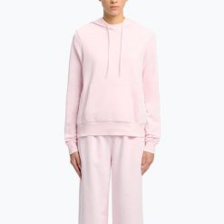 Bluza Reebok Identity Small Logo French Terry Hoodie. Czerwone bluzy REEBOK FITNESS, bez wzorów, bez ramiączek, bez kaptura. Za 189.99 zł.