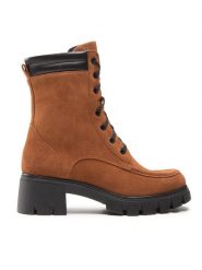 Simple Trapery SL-39-02-000067 Brązowy. Brązowe botki Simple, bez wzorów, ze skóry, bez obcasa, bez zapięcia. Za 599.00 zł.