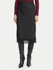 Morgan Spódnica midi 261-JULIE Czarny Regular Fit. Czarne spódnice Morgan, bez wzorów, z syntetyku, midi. Za 299.99 zł.