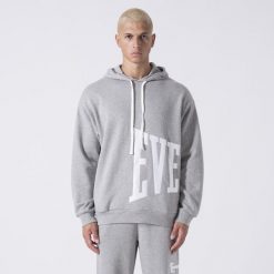 EXCLUSIVE BLUZA Z KAPTUREM Z LOGO SIWY MELANZ BAWELNA, POLIESTER. Szare bluzy Everlast, l, z aplikacjami, z bawełny, bez ramiączek, z kapturem. Za 139.99 zł.