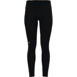 Legginsy damskie Under Armour Hi-Rise. Czarne legginsy Under Armour, bez wzorów, z materiału, eleganckie, długie. Za 331.99 zł.