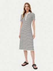 Gant Sukienka dzianinowa 4502085 Biały Slim Fit. Białe sukienki Gant, s, bez wzorów, z bawełny, bez kołnierzyka, bez ramiączek. Za 489.99 zł.