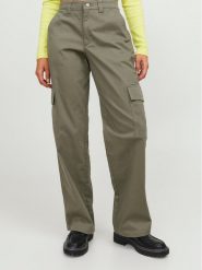 JJXX Spodnie materiałowe 12236946 Zielony Regular Fit. Zielone spodnie materiałowe JJXX, bez wzorów, z bawełny. Za 139.99 zł.