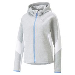 Bluza dresowa damska Puma EVOSTRIPE. Szare bluzy Puma, xs, bez wzorów, z dresówki, bez kaptura. Za 213.99 zł.