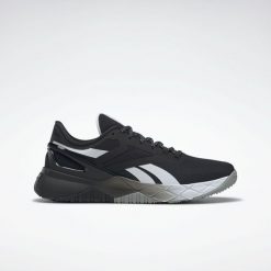 Obuwie Sportowe Damskie Reebok Nanoflex TR W Czarny. Białe buty treningowe Reebok, bez wzorów, z gumy, bez zapięcia, na fitness i siłownię. Za 359.99 zł.