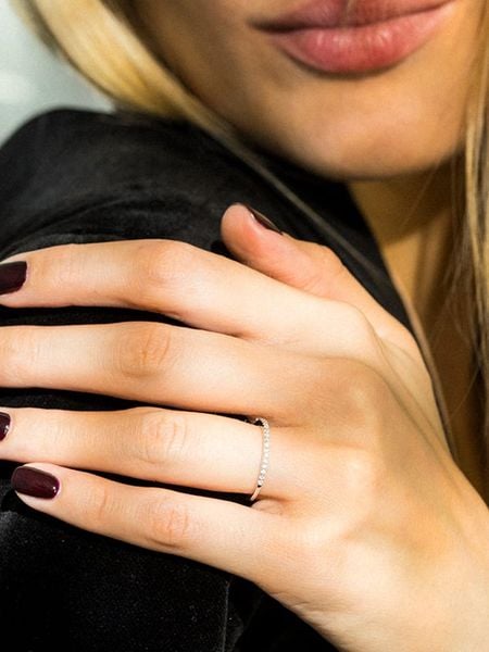 CARATELLI Złoty pierścionek "Simply you" z diamentami rozmiar: 54. Szare pierścionki CARATELLI, z diamentem, złote. Za 748.50 zł.