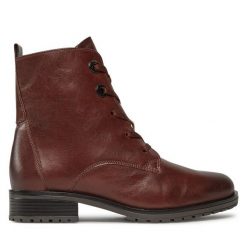 Botki Gabor. Brązowe botki Gabor, bez wzorów, bez obcasa, na płaskiej podeszwie, bez zapięcia. Za 429.99 zł.