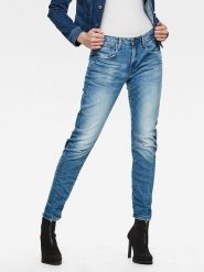 G-Star Dżinsy - Boyfriend fit - w kolorze niebieskim rozmiar: W32/L30. Niebieskie jeansy G-Star, l, z aplikacjami, ze skóry, klasyczne. Za 193.24 zł.