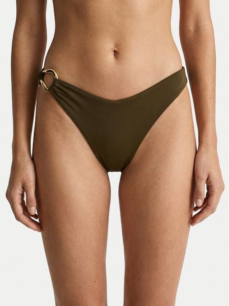 Guess Dół od bikini E6GO11 KF590 Zielony. Zielone bikini Guess, z aplikacjami, z syntetyku. Za 140.99 zł.