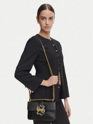 Just Cavalli Torebka Iconic Snakes 81RA4BAF ZSA89 Czarny. Czarne torebki klasyczne Just Cavalli, bez wzorów, ze skóry, bez dodatków. Za 819.99 zł.