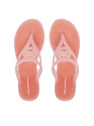 KARL LAGERFELD Japonki Jelly Thong KL80007A Różowy. Czerwone japonki KARL LAGERFELD, bez wzorów, z tworzywa sztucznego. Za 199.99 zł.