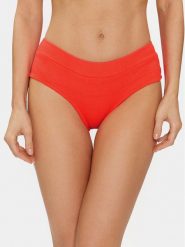 Banana Moon Dół od bikini Bia Scrunchy Koralowy. Pomarańczowe bikini Banana Moon, bez wzorów, z syntetyku. Za 79.99 zł.