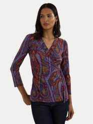 Lauren Ralph Lauren Bluzka 200940519001 Kolorowy Regular Fit. Bluzki Lauren Ralph Lauren, xs, bez wzorów, z syntetyku, bez kołnierzyka, bez ramiączek. Za 269.99 zł.