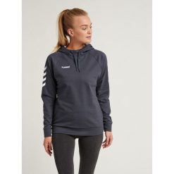 Bluza do piłki ręcznej damska Hummel hml GO z kapturem. Szare bluzy Hummel, m, bez wzorów, eleganckie, bez ramiączek, z kapturem. Za 210.75 zł.