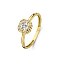 Beloro Pierścionek Beloro Jewels Monte Napoleone Sofia złoty - 9-karatowe złoto Pierścionki 1 ct Damski. Żółte pierścionki Beloro, złote. Za 697.99 zł.
