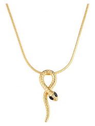 Yokoamii Pozłacany naszyjnik z elementem ozdobnym - dł. 47 cm rozmiar: onesize. Czarne naszyjniki Yokoamii, z materiału, z cyrkonią, pozłacane. Za 43.99 zł.