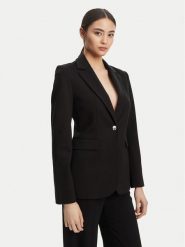 Calvin Klein Marynarka LV044B491G Czarny Slim Fit. Czarne marynarki i żakiety Calvin Klein, bez wzorów, z wiskozy, bez ramiączek. Za 399.99 zł.